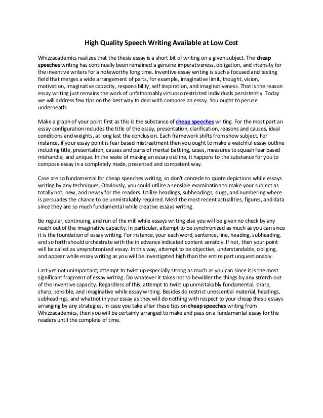 Speech writing sites